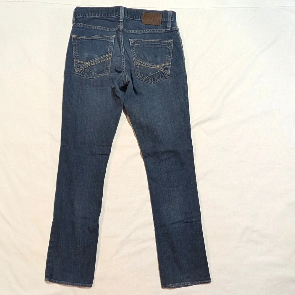 BKE Asher Slim Straight Jeans Mens 30R Dark Wash Denim